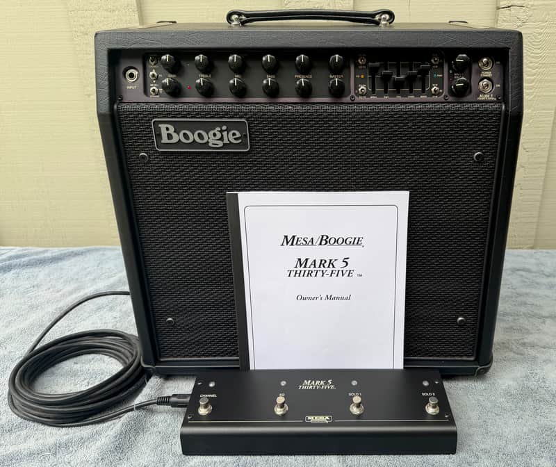 Mesa Boogie Mark Five 35 Guitar Combo Amplifier, Black Taurus image 1