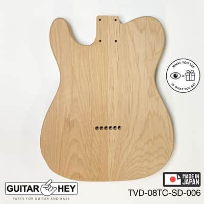 NEW Hosco JAPAN Unfinished Telecaster 62's Style Body, 2-piece - SANDED #006 image 2