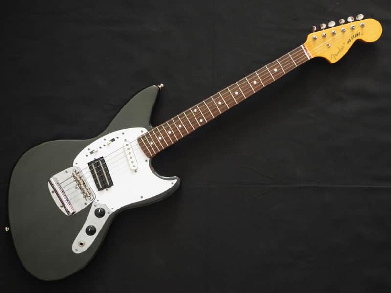 Immagine 1998 Fender Japan Jag-Stang JT-95EX Custom Color Gunmetal Green w/Dimarzio/Seymour Duncan - 1