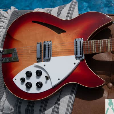 1989 Rickenbacker 360/12 - Fireglo - Set Up as a 6 String - Perfect Frets/Action/Intonation image 9