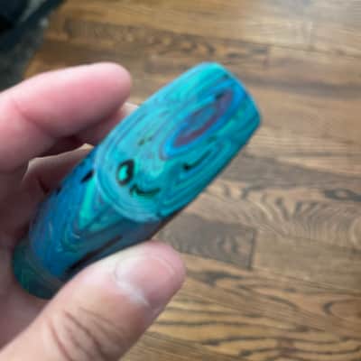 Arnold Montgomery (AM) Hard Rubber Alto Sax Mouthpiece Luna 7 - Blue Marble image 10