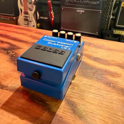 Boss CS-3 Compression Sustainer (Silver Label) 1997 - Present - Blue image 2