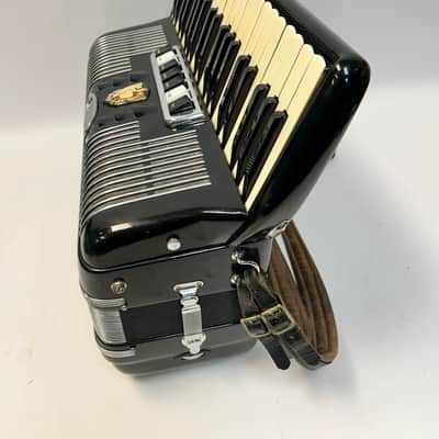 Black Harmonium Piano Accordion LMH 41 120 Made in Italy image 8