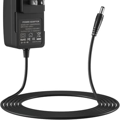 12V 1.5A Power Supply Charger Adapter for Yamaha PA130 PA150, Power Cord for Yamaha PSR, YPG, YPT, DGX, DD Series Keyboard - Only Compatible for Listed Models (9.8Ft Long Cord)