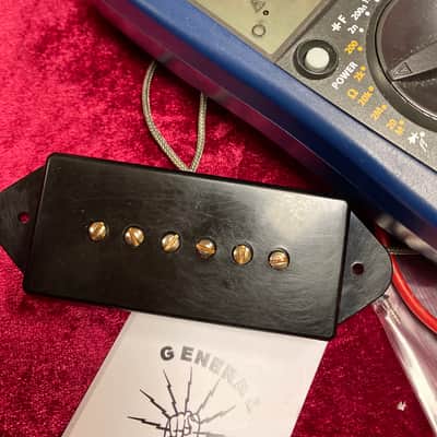 General Vintage Tone  Dog ear pickup for Les Paul junior and Sg Junior Handwound NOS old green Coron image 4