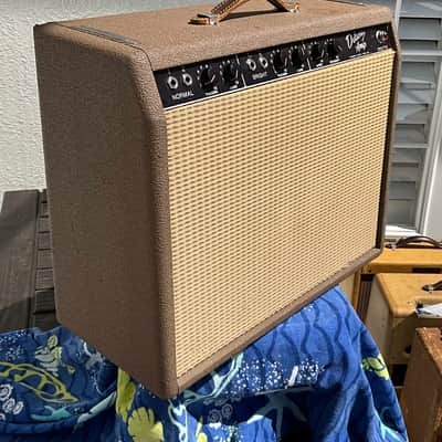 Fender Deluxe 6G3 Brownface 20-Watt 1x12" Guitar Combo 1961 - 1963 - Brown image 4