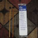ONE pair new old stock (with packaging) Vic Firth M5 American Custom Keyboard Medium Hard Rubber Mallets, 1" Balls, for Xylophone (Xylo), Marimba, and Vibes. (VIC-M5) black hard rubber 1" balls, birch natural wood shafts (sticks)