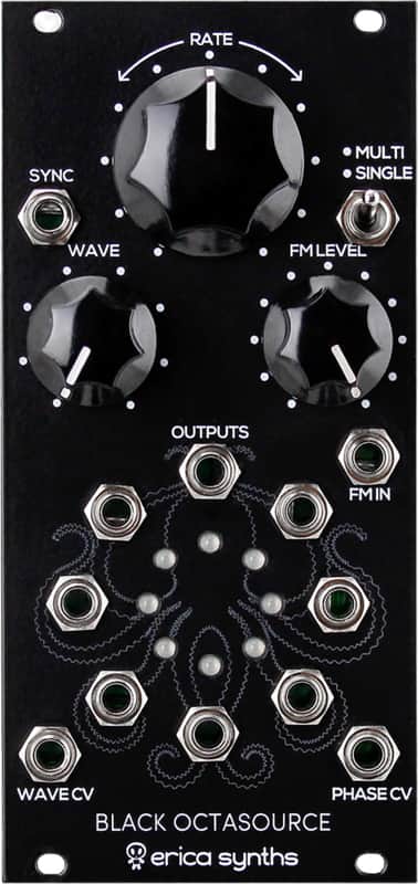Erica Synths Black Octasource LFO Generator Eurorack Synth Module image 1