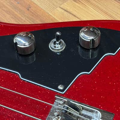 Duesenberg Kavalier Bass - Red Sparkle image 8