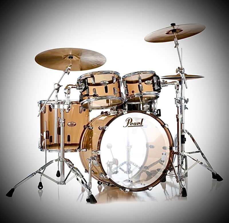Pearl Crystal Beat CRB524P/C 4-piece Shell Pack - 50-anniversary Limited-Edition Liquid Smoke Drum Kit With BONUS DrumPickers Matching Snare!