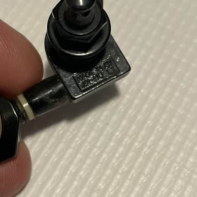 2005 Era Jackson Dinky Guitar Black Reverse Jin Ho Korea Tuners Tuning Pegs 6 In Line image 9