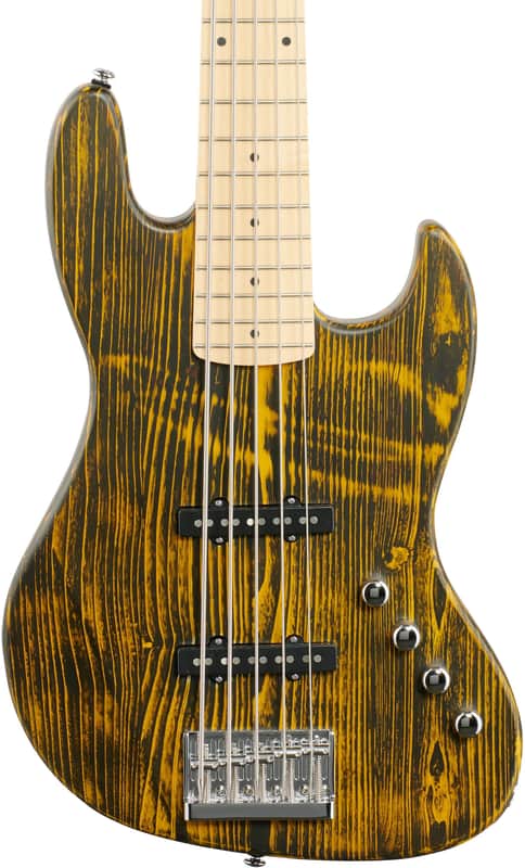 Michael Kelly Element 5OP Electric Bass Guitar, Trans Yellow | Reverb