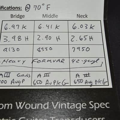 Vaughn Skow Historic 1954 Strat Pick ups S/N S190V image 4