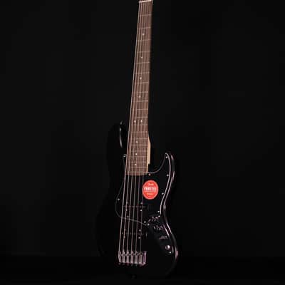 Squier Affinity Jazz Bass VI, Laurel FB, Black Metallic image 6