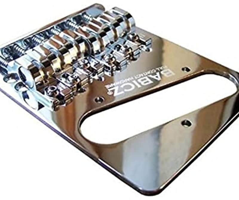 Babicz Full Contact Hardware ORIGINAL SERIES FCH6 TELE STYLE BRIDGE, 6 String, Nickle image 1