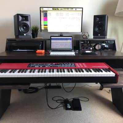 Output Platform Studio Desk with Keyboard Tray image 1