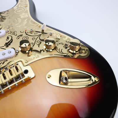 3Pcs Electric Bass Guitar Metal Knobs Flat-top Hat-Shaped Volume Tone Control Knobs with Set Screw 6mm Hole Compatible with Fender Strat Telecaster Les Paul Electric Guitars or Basses（Gold） image 5