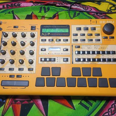 E-MU Systems XL-7 Command Station 128-Voice Synthesizer 2001 - Yellow / Black