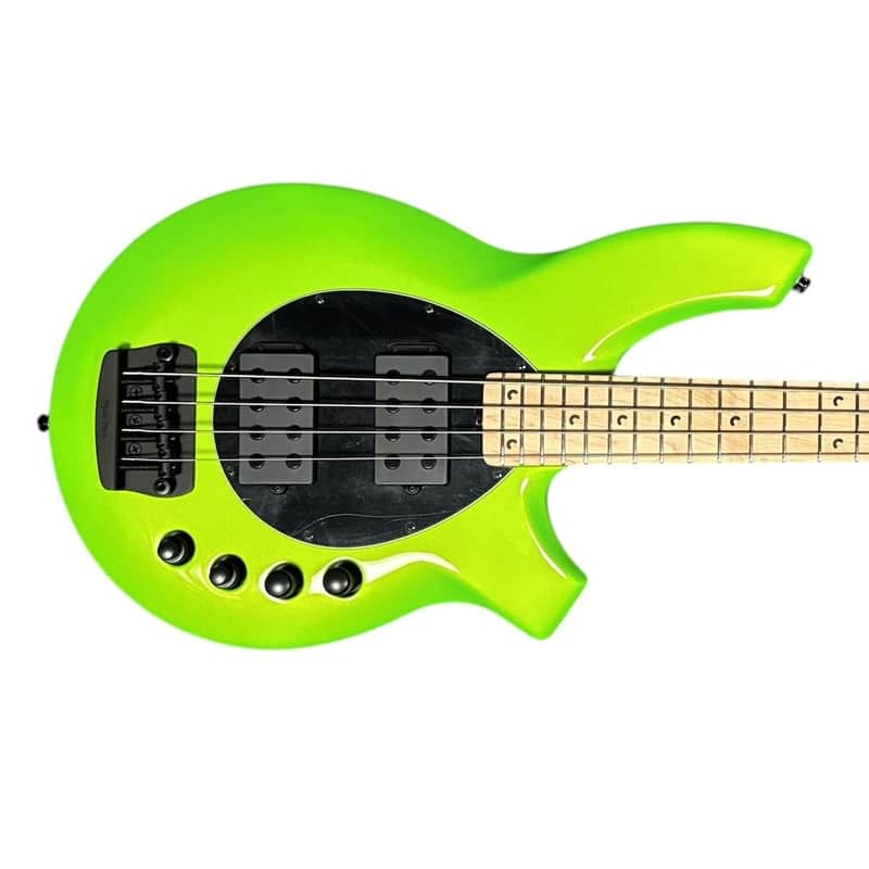 Ernie Ball Music Man Bongo 4 String HH, Mantis Green / Maple *IN STOCK* image 1