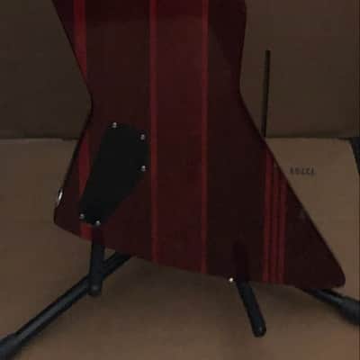 Custom Explorer-Type Electric Guitar LOADED - Gloss Red image 2