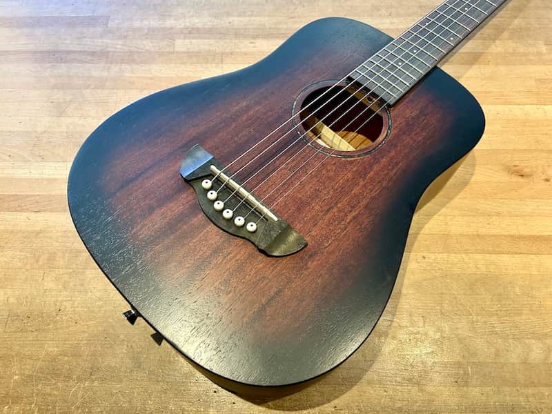 Harley Benton Delta Blues T - Bourbon Vintage Satin Burst + Gigbag image 1