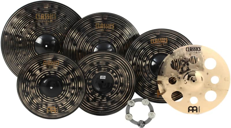 Meinl Cymbals Classics Custom Dark Double Bonus Set 15/18/20/22 image 1