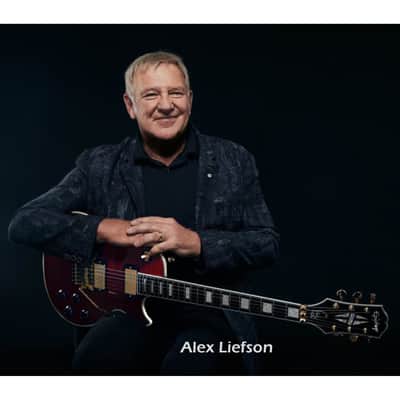 Epiphone Alex Lifeson Signature Les Paul Custom Axcess Left-Handed Guitar - Quilt Ruby image 12