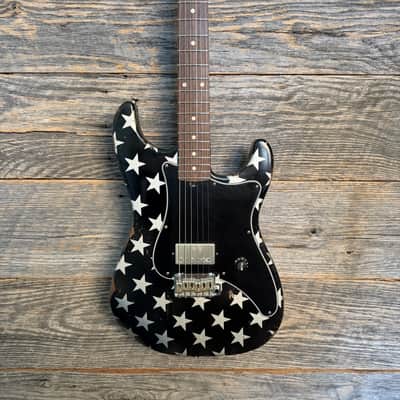 Friedman Vintage S Aged Guitar - Silver Metallic Stars Over Black (Medium Aging) image 1