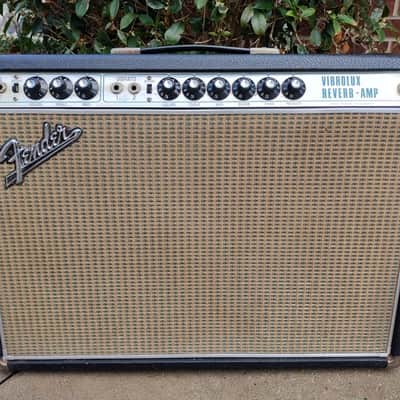 Vintage 1969 Fender Vibrolux Reverb Amp - Silverface - Drip Edge - Clean! image 1