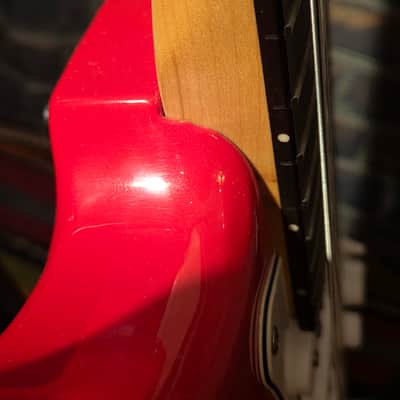 Monoprice S-Style Electric Guitar Red image 9