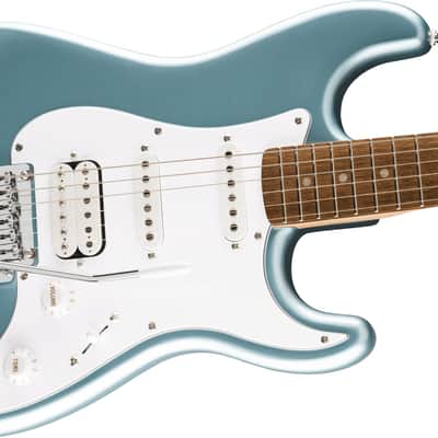 Squier Affinity Series Stratocaster Junior HSS Laurel Fingerboard Ice Blue Metallic image 4
