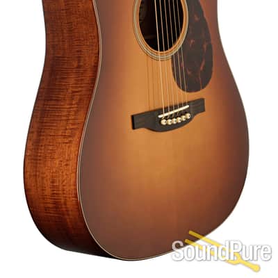 2010 Bourgeois Country Boy Deluxe Custom - Pale Sunburst - Red Adirondack Spruce / Flamed Beeswing Mahogany image 4