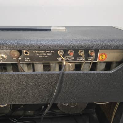 Investment Grade 1964 Fender Twin Reverb Guitar Amp w/ Original Foot Switch image 7