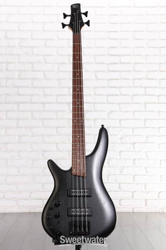 Ibanez Standard SR300EBL Left-handed Bass Guitar - Weathered Black (SR300EBLWKd2) image 1