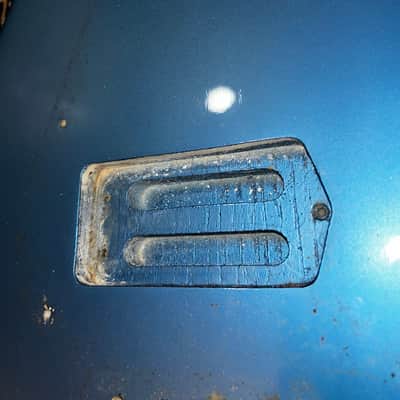 1977 Musicman Stingray Bass Body Refinished Blue Husk image 4