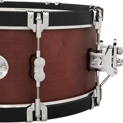 PDP by DW Concept Classic 14" Snare Drum - Blood Shell w/ Ebony Hoops image 2