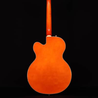 Gretsch Synchromatic Nashville Hollow Body Single-Cut, Ebony FB, 50's Orange Stain image 7