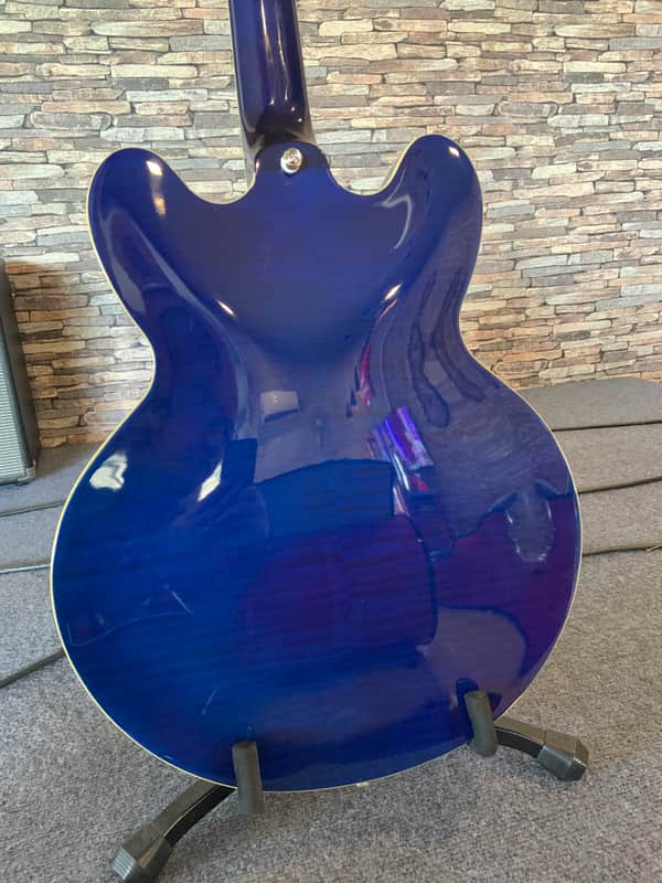 Epiphone ES 335 Pro Blue Burst Custom Shop Limited Edition | Reverb