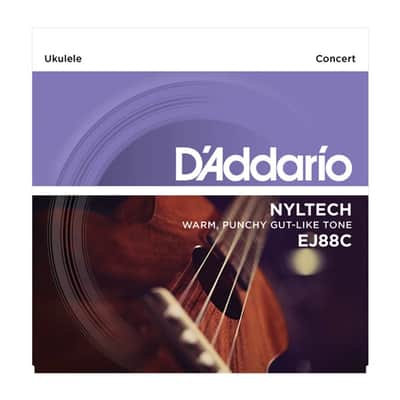 D'Addario EJ88C Nyltech Ukulele, Concert Ukulele Strings image 1