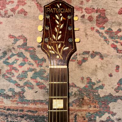 Harmony H1414 Patrician 1940 - 1954 - Striped Natural Acoustic Archtop with HSC image 3