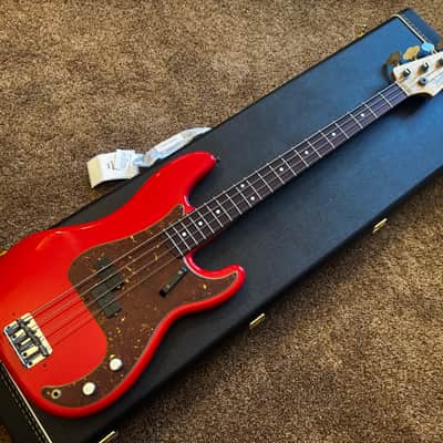 Fender Custom Shop '66 Precision Bass Journeyman Relic 4-String Bass Guitar, Rosewood Fingerboard, Hot Rod Red journeyman image 14
