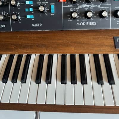 Moog Minimoog Model D 44-Key Monophonic Synthesizer 1971 - 1982 - Black / Wood image 4