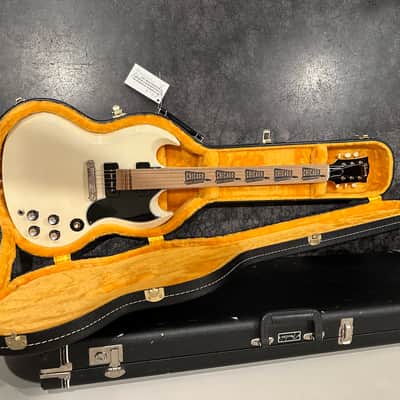 Gibson Custom Shop 1963 SG Special Reissue Antique Polaris White VOS image 10
