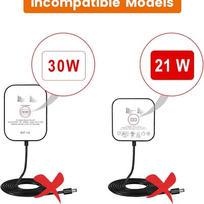 15W Power Adapter Replacement for Echo Pop, Dot 5th Gen, Dot 4th Gen, Dot 3rd Gen, Kids Edition, TV Cube Smart Speakers - Black Charger Cord Plug Long Cable, 5ft image 4