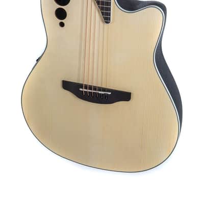 Ovation Applause Mid Depth Acoustic Electric Guitar - Natural - AE44-4S image 5