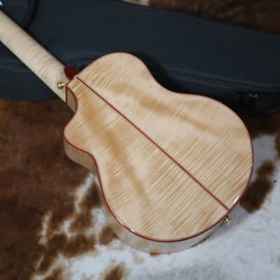 Natasha Sunny Baby 32" - European Spruce and Flame Maple Acoustic Guitar 2024 - Gloss image 2