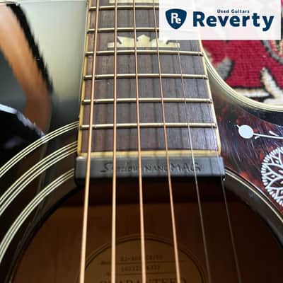 2016 Epiphone EJ-200SCE/VS Sunburst Jumbo Acoustic-Electric Guitar w/Case image 8