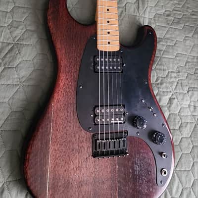 1981 Ibanez Blazer  string thru Brown with gigbag image 2