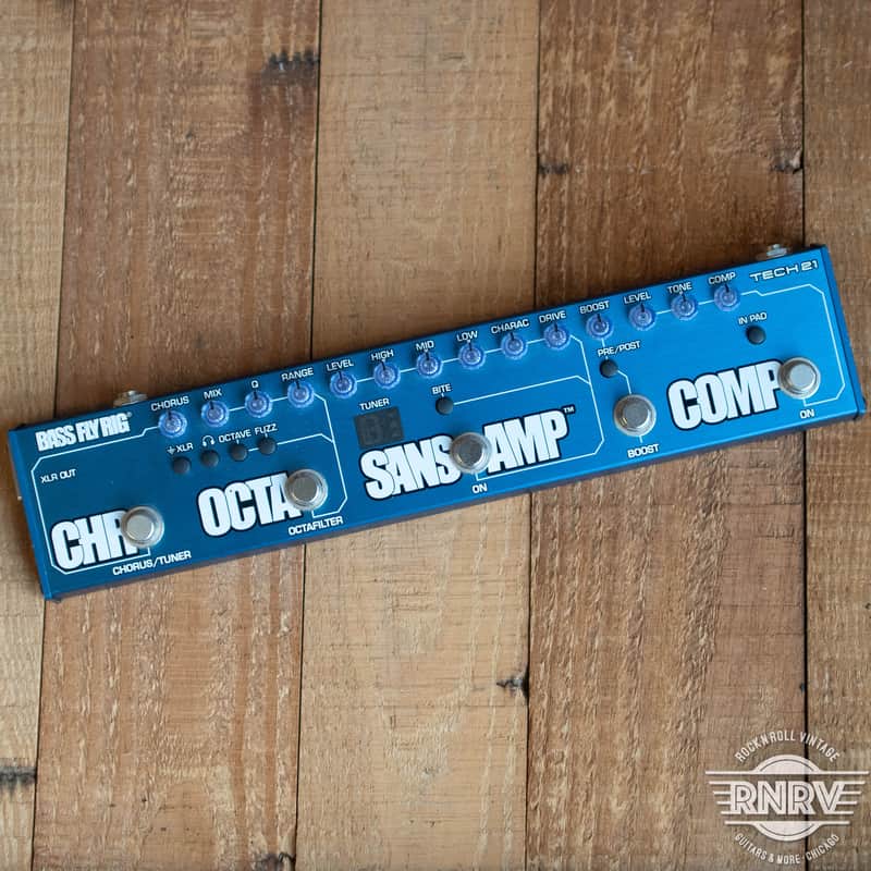 Tech 21 Bass Fly Rig Multi-Effect 2010s - Blue image 1