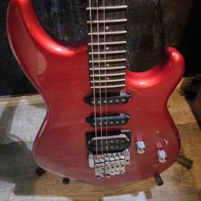 Yamaha SE 350 Super Strat Floyd Rose 1980s Candy Red image 3